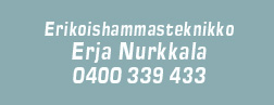 Erikoishammasteknikko Erja Nurkkala Ky logo